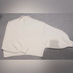 BANANA REPUBLIC - CHUNKY COTTON SWEATER / CREAM WHITE